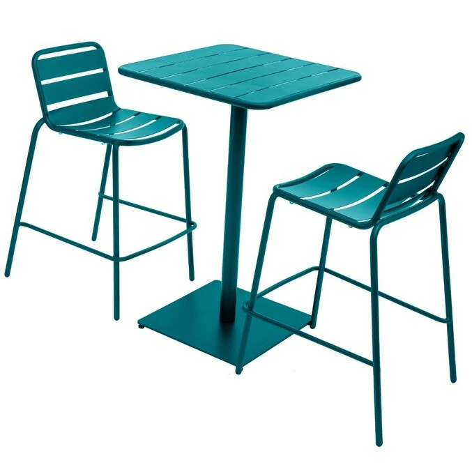 Table Haute De Jardin Phuket Bleu Canard 3 Table Haute De Jardin Phuket Bleu Canard – Image 3