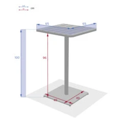 Table Haute De Jardin Phuket Bleu Canard 9 Table Haute De Jardin Phuket Bleu Canard -Maison du jardin Magasin 00W079379E
