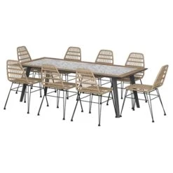 Table De Jardin Rectangulaire Lambada Céramique & Graphite 10 Table De Jardin Rectangulaire Lambada Céramique & Graphite -Maison du jardin Magasin 00W079380C