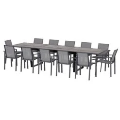 Table De Jardin Extensible Unione Gris Smoke & Graphite 12 Table De Jardin Extensible Unione Gris Smoke & Graphite -Maison du jardin Magasin 00W079384C