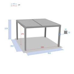 Base De Pergola Bioclimatique Majaé 9 Base De Pergola Bioclimatique Majaé -Maison du jardin Magasin 00W079417E