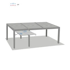 Auvent Petit Modèle Pour Pergola Bioclimatique Majaé 7 Auvent Petit Modèle Pour Pergola Bioclimatique Majaé -Maison du jardin Magasin 00W079423D