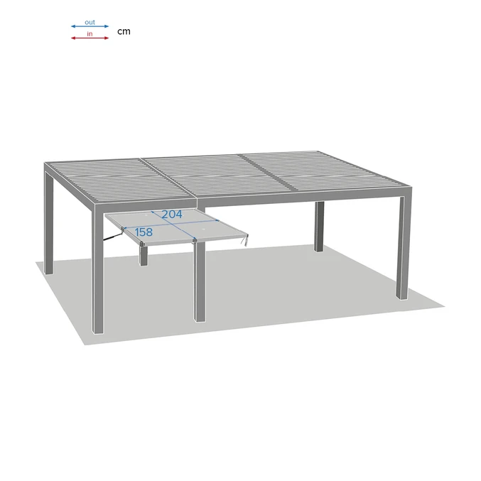 Auvent Petit Modèle Pour Pergola Bioclimatique Majaé 4 Auvent Petit Modèle Pour Pergola Bioclimatique Majaé – Image 4