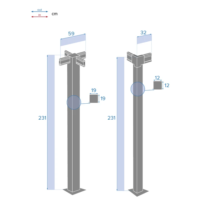 Kit De 2 Poteaux D'angle Pour Pergola Bioclimatique Majaé 3 Kit De 2 Poteaux D'angle Pour Pergola Bioclimatique Majaé – Image 3