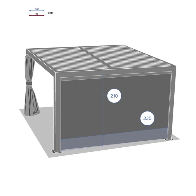 Store Semi-automatique Grand Modèle Pour Pergola Bioclimatique Majaé 3 Store Semi-automatique Grand Modèle Pour Pergola Bioclimatique Majaé – Image 3