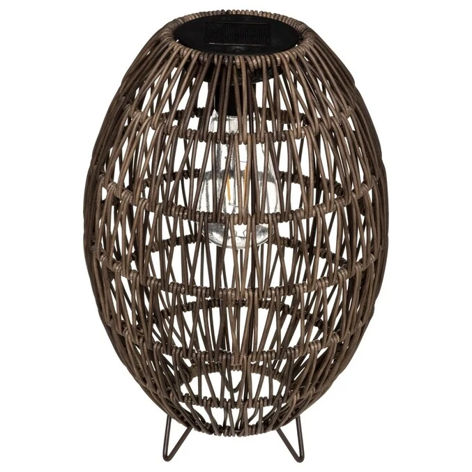 ATMOSPHERA Lampe D'extérieur Solaire Ovale Beige 2 ATMOSPHERA Lampe D'extérieur Solaire Ovale Beige – Image 2
