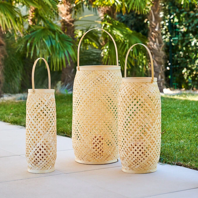 ATMOSPHERA Lot De 3 Lanternes Beige 1 ATMOSPHERA Lot De 3 Lanternes Beige