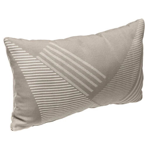 Coussin Déco D'extérieur Jacquard Taupe