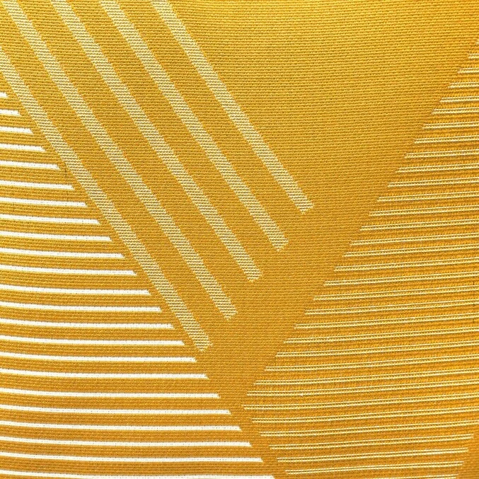 Coussin Déco D'extérieur Jacquard Jaune Moutarde 2 Coussin Déco D'extérieur Jacquard Jaune Moutarde – Image 2