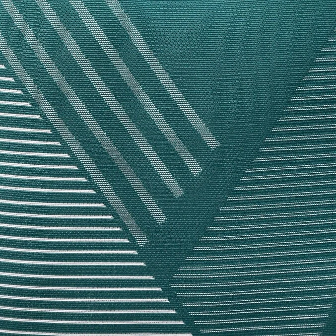 Coussin Déco D'extérieur Jacquard Bleu Canard 2 Coussin Déco D'extérieur Jacquard Bleu Canard – Image 2