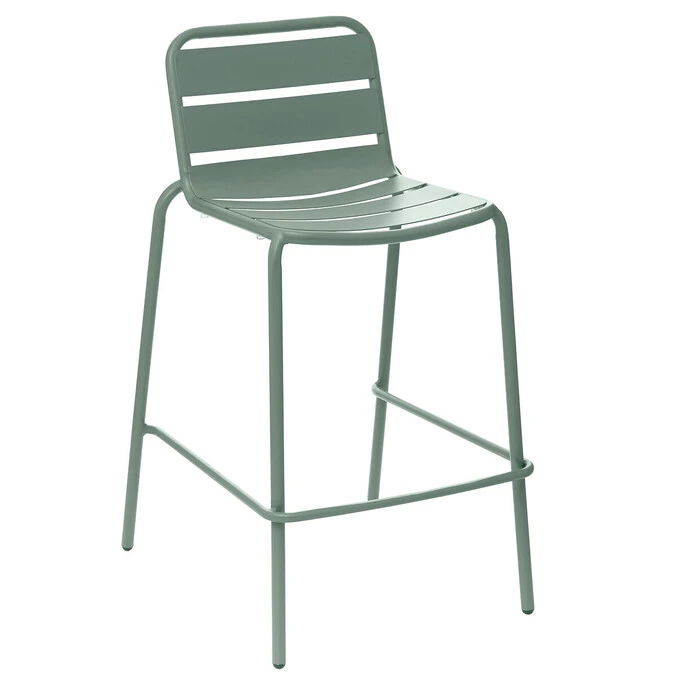 Chaise De Bar Empilable Phuket Vert Olive 1 Chaise De Bar Empilable Phuket Vert Olive