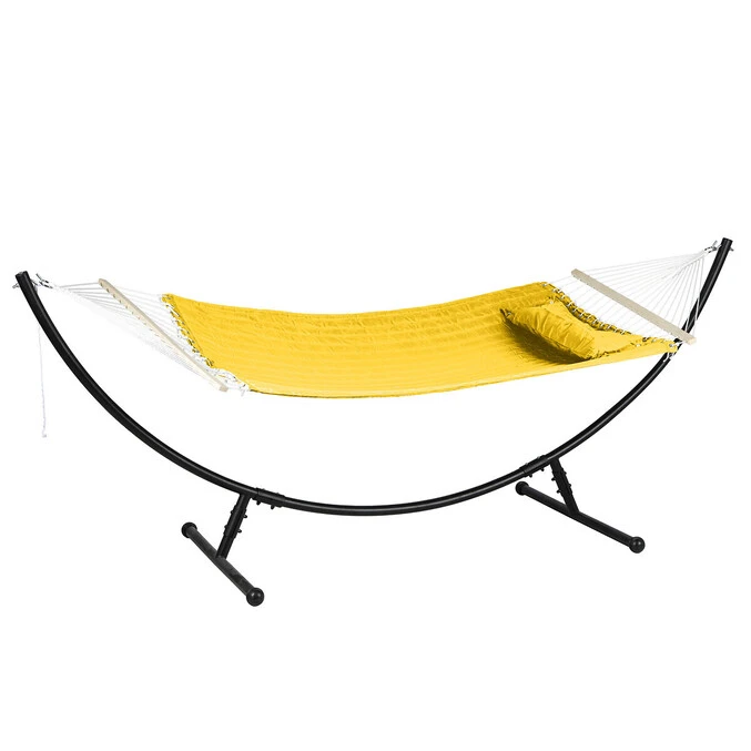 Toile De Hamac Matelassé Akio Jaune Moutarde 2 Toile De Hamac Matelassé Akio Jaune Moutarde – Image 2