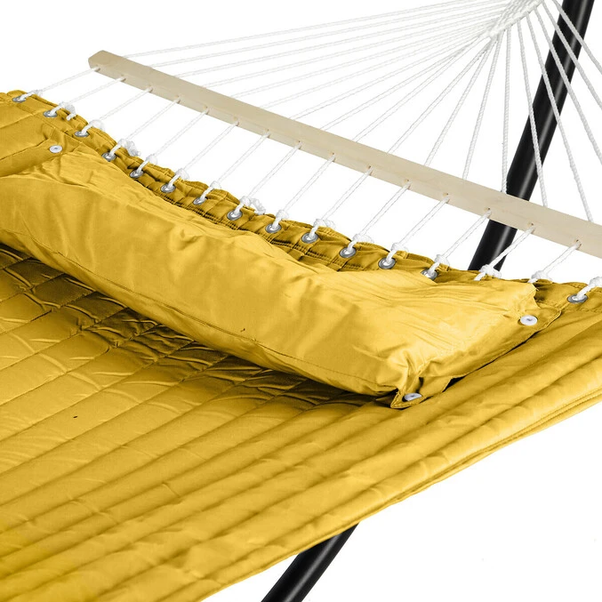 Toile De Hamac Matelassé Akio Jaune Moutarde 3 Toile De Hamac Matelassé Akio Jaune Moutarde – Image 3