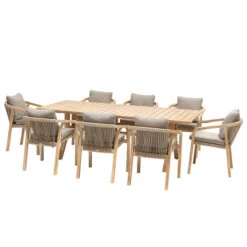 Table De Jardin Rectangulaire Papouasie Acacia 8 Table De Jardin Rectangulaire Papouasie Acacia -Maison du jardin Magasin 00W080032C