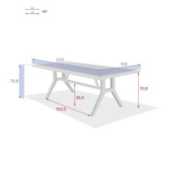 Table De Jardin Rectangulaire Papouasie Acacia 11 Table De Jardin Rectangulaire Papouasie Acacia -Maison du jardin Magasin 00W080032F