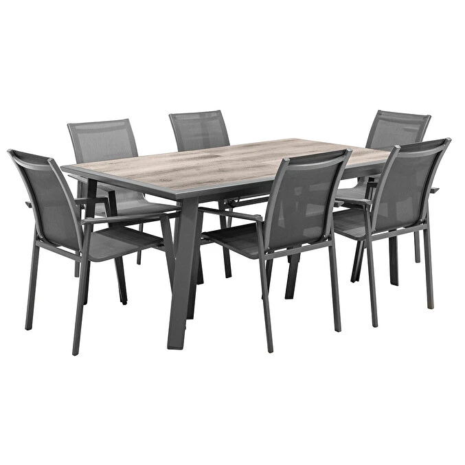 Table De Jardin Extensible Pavane Pécan & Graphite 5 Table De Jardin Extensible Pavane Pécan & Graphite – Image 5