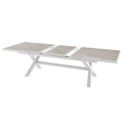Table De Jardin Extensible Axiome Sépia & Blanc 11 Table De Jardin Extensible Axiome Sépia & Blanc -Maison du jardin Magasin 00W080040D