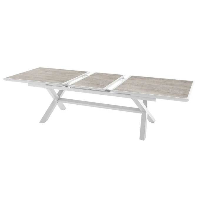 Table De Jardin Extensible Axiome Sépia & Blanc 4 Table De Jardin Extensible Axiome Sépia & Blanc – Image 4