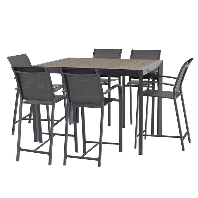 Table Haute Extensible De Jardin Évasion Seigle Effet Bois & Graphite 5 Table Haute Extensible De Jardin Évasion Seigle Effet Bois & Graphite – Image 5
