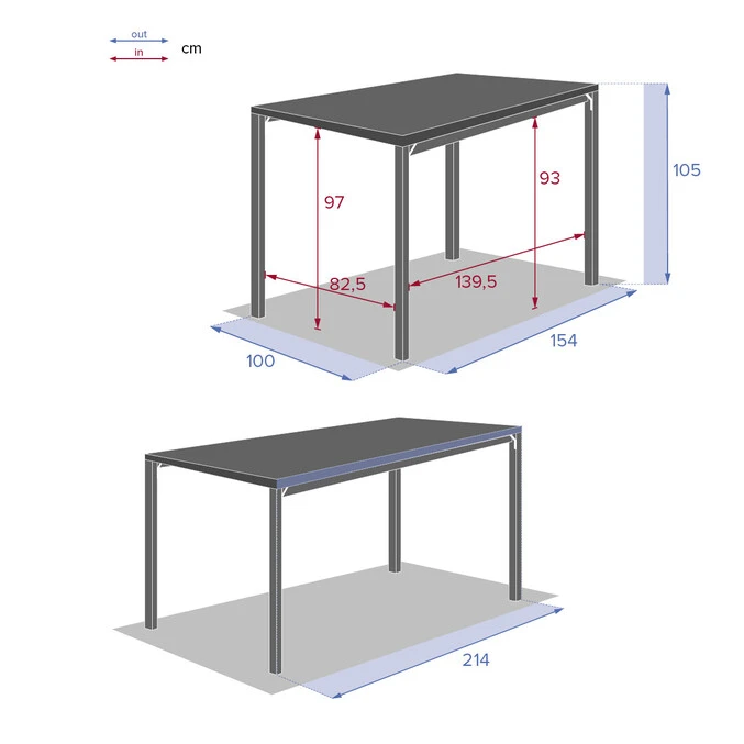 Table Haute Extensible De Jardin Évasion Seigle Effet Bois & Graphite 8 Table Haute Extensible De Jardin Évasion Seigle Effet Bois & Graphite – Image 8