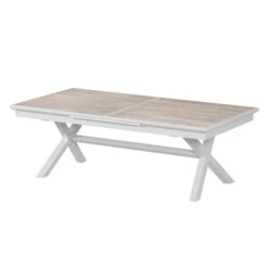 Table De Jardin Extensible Axiome Sépia Et Blanc 10 Table De Jardin Extensible Axiome Sépia Et Blanc -Maison du jardin Magasin 00W080042C