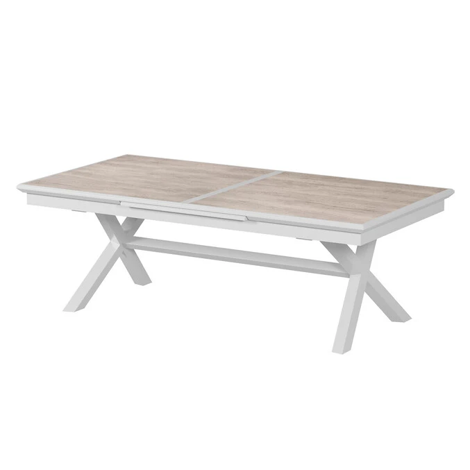 Table De Jardin Extensible Axiome Sépia Et Blanc 3 Table De Jardin Extensible Axiome Sépia Et Blanc – Image 3