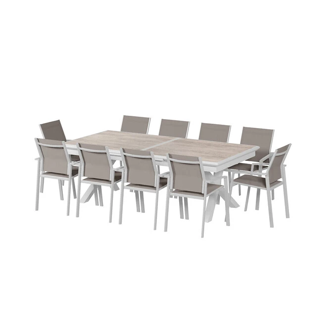 Table De Jardin Extensible Axiome Sépia Et Blanc 4 Table De Jardin Extensible Axiome Sépia Et Blanc – Image 4