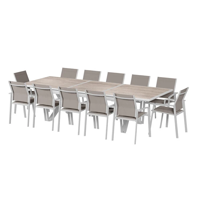 Table De Jardin Extensible Axiome Sépia Et Blanc 5 Table De Jardin Extensible Axiome Sépia Et Blanc – Image 5