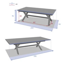 Table De Jardin Extensible Axiome Sépia Et Blanc 15 Table De Jardin Extensible Axiome Sépia Et Blanc -Maison du jardin Magasin 00W080042H