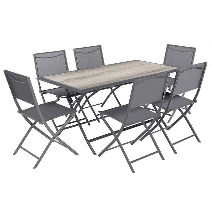 Table De Jardin Pliante Rectangulaire Azua Gris Smoke 3 Table De Jardin Pliante Rectangulaire Azua Gris Smoke – Image 3