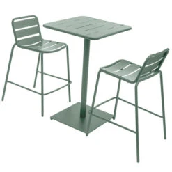 Table Haute De Jardin Phuket Vert Olive 7 Table Haute De Jardin Phuket Vert Olive -Maison du jardin Magasin 00W080053C