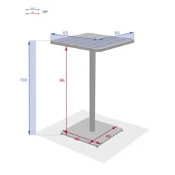 Table Haute De Jardin Phuket Vert Olive 9 Table Haute De Jardin Phuket Vert Olive -Maison du jardin Magasin 00W080053E
