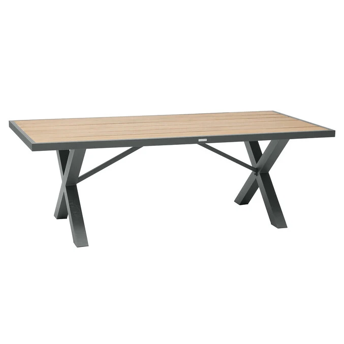 Table De Jardin Rectangulaire Emperia Acacia & Graphite 2 Table De Jardin Rectangulaire Emperia Acacia & Graphite – Image 2