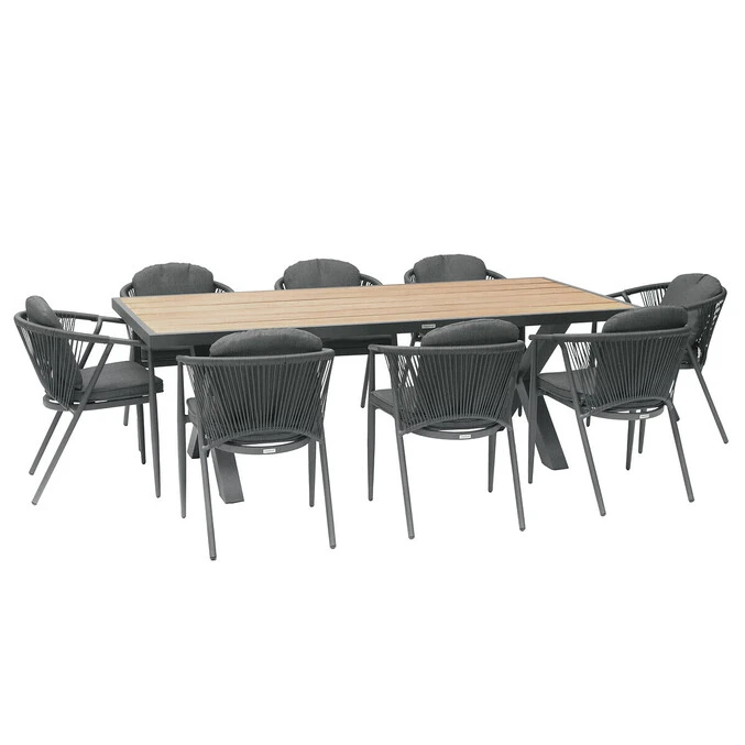 Table De Jardin Rectangulaire Emperia Acacia & Graphite 3 Table De Jardin Rectangulaire Emperia Acacia & Graphite – Image 3