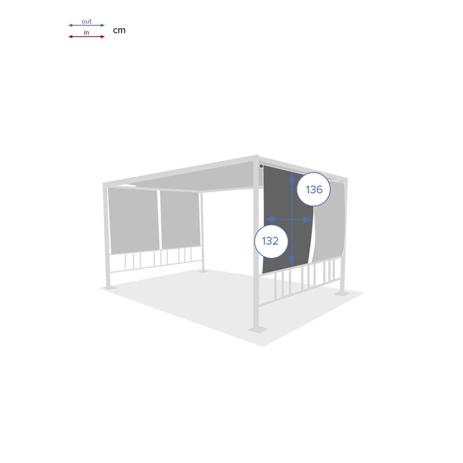 Kit De 4 Stores Pour Tonnelle Moai 2 Kit De 4 Stores Pour Tonnelle Moai – Image 2