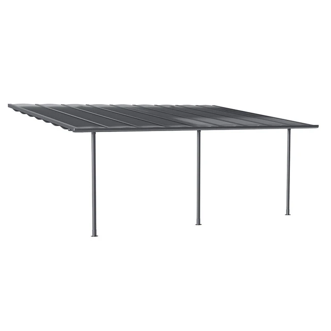 Pergola Adossée Belize Graphite 2 Pergola Adossée Belize Graphite – Image 2