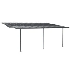 Pergola Adossée Belize Graphite 7 Pergola Adossée Belize Graphite -Maison du jardin Magasin 00W080088C
