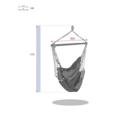 Chaise De Détente Suspendue Cuenca Gris Perle 7 Chaise De Détente Suspendue Cuenca Gris Perle -Maison du jardin Magasin 00W080157D