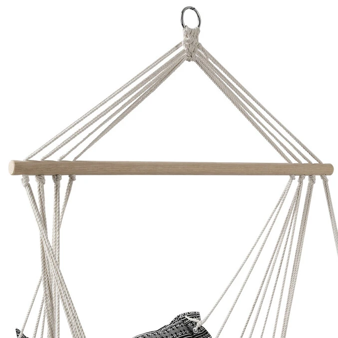 Chaise De Détente Suspendue Jinja Noir & Blanc 5 Chaise De Détente Suspendue Jinja Noir & Blanc – Image 5