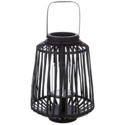 ATMOSPHERA Lanterne En Rotin Noir