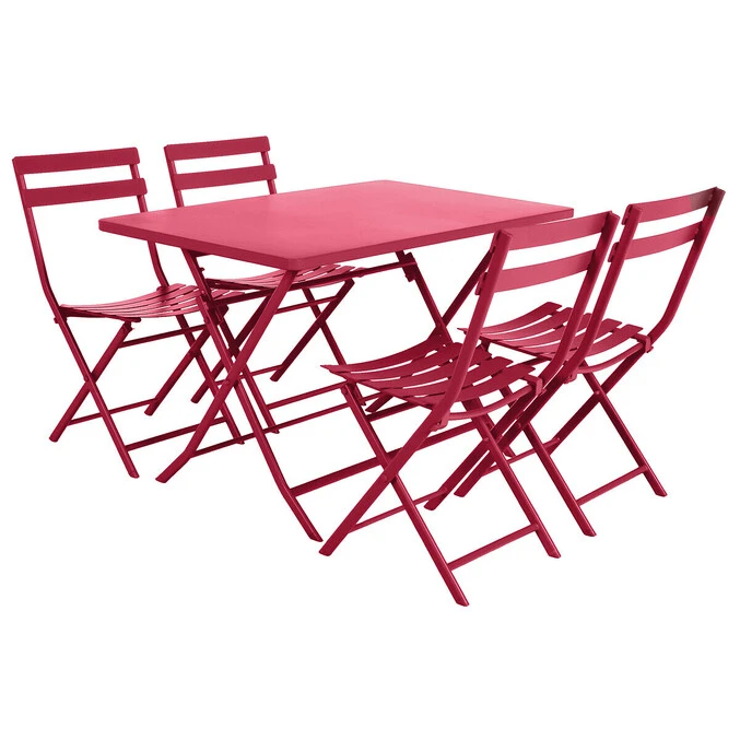 Table De Jardin Pliante Rectangulaire Greensboro Grenade 3 Table De Jardin Pliante Rectangulaire Greensboro Grenade – Image 3
