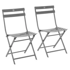 Lot De 2 Chaises De Jardin Pliantes Greensboro Gris Quartz 12 Lot De 2 Chaises De Jardin Pliantes Greensboro Gris Quartz -Maison du jardin Magasin 00W084946C