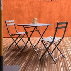 Lot De 2 Chaises De Jardin Pliantes Greensboro Gris Quartz 17 Lot De 2 Chaises De Jardin Pliantes Greensboro Gris Quartz -Maison du jardin Magasin 00W084946H