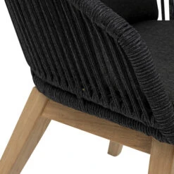 Lot De 2 Fauteuils De Jardin Batam Anthracite & Teck 7 Lot De 2 Fauteuils De Jardin Batam Anthracite & Teck -Maison du jardin Magasin 00W084998C