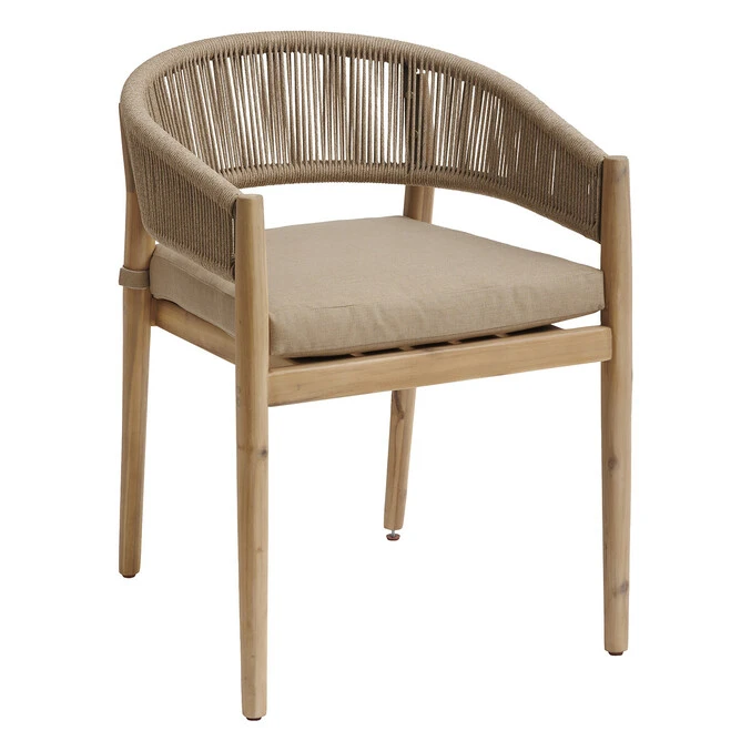 Lot De 2 Fauteuils De Jardin Tevio Miel 2 Lot De 2 Fauteuils De Jardin Tevio Miel – Image 2