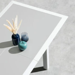 Table De Jardin Extensible Allure Gris & Blanc 8 Table De Jardin Extensible Allure Gris & Blanc -Maison du jardin Magasin 00W085055D