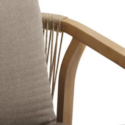 Lot De 2 Fauteuils Hauts De Jardin Papouasie Acacia & Taupe 8 Lot De 2 Fauteuils Hauts De Jardin Papouasie Acacia & Taupe -Maison du jardin Magasin 00W085082D