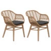 Lot De 2 Fauteuils De Jardin Turia Acacia