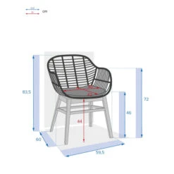 Lot De 2 Fauteuils De Jardin Turia Acacia 5 Lot De 2 Fauteuils De Jardin Turia Acacia -Maison du jardin Magasin 00W085083C