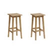 Lot De 2 Tabourets Hauts De Jardin Tiwi Acacia